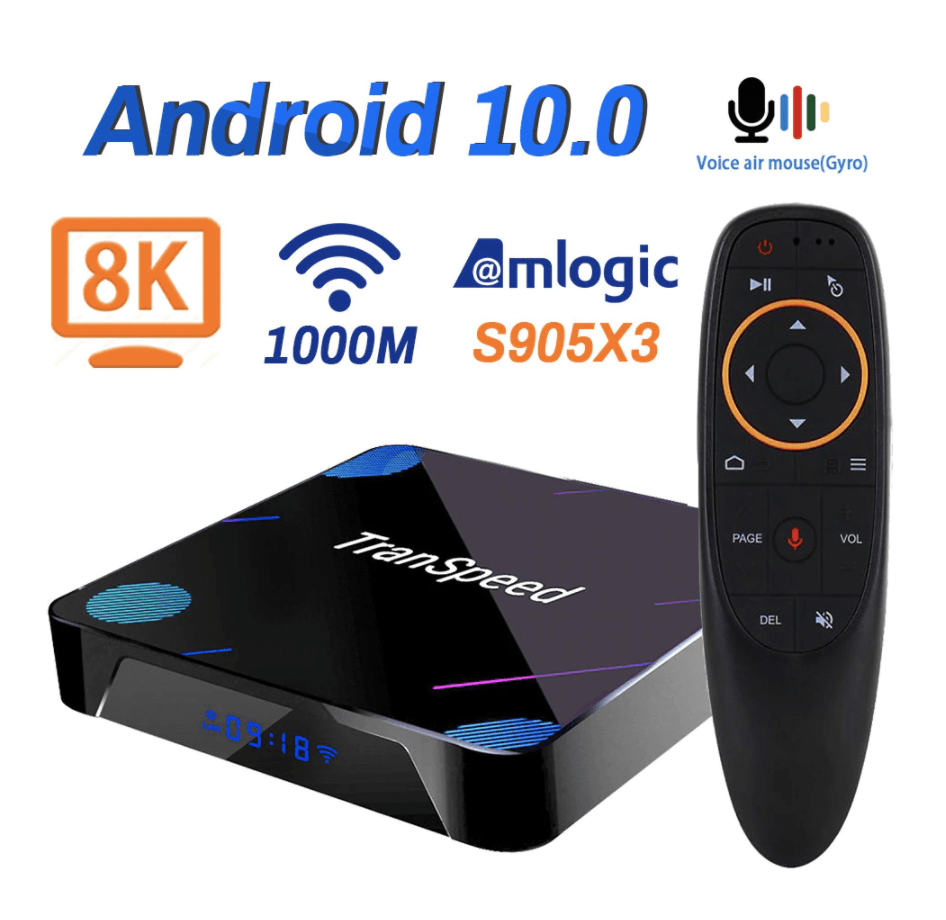 Laws and regulations left wire Android-TV box 8K, 4G RAM 128GB ROM +12 months subscription